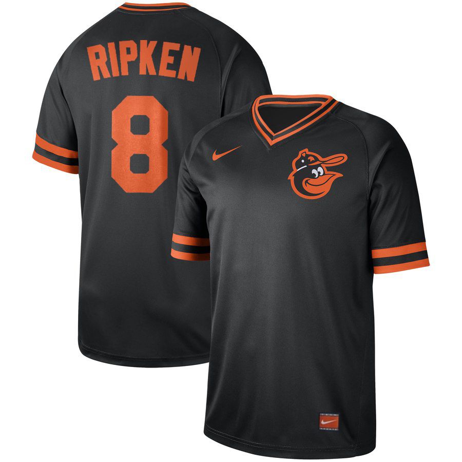 2019 Men MLB Baltimore Orioles #8 Ripken black Nike Cooperstown Collection Jerseys
